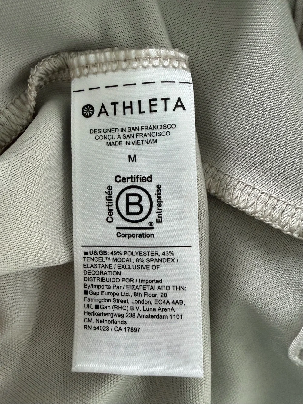 Athleta Seasoft Taupe Crewneck Lightweight Pullover, Medium - Picture 8 of 9